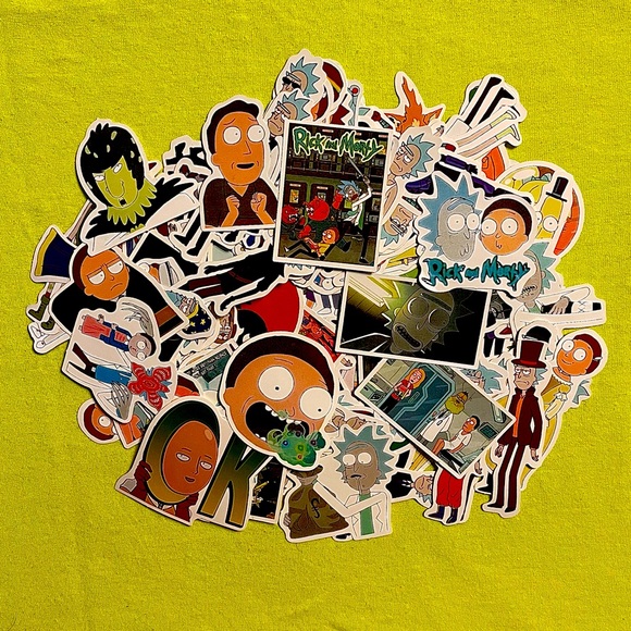 126pc Rick and Morty Stickers Vinyl Stickers Bomb Car Laptop Skateboard Luggage - Picture 1 of 5